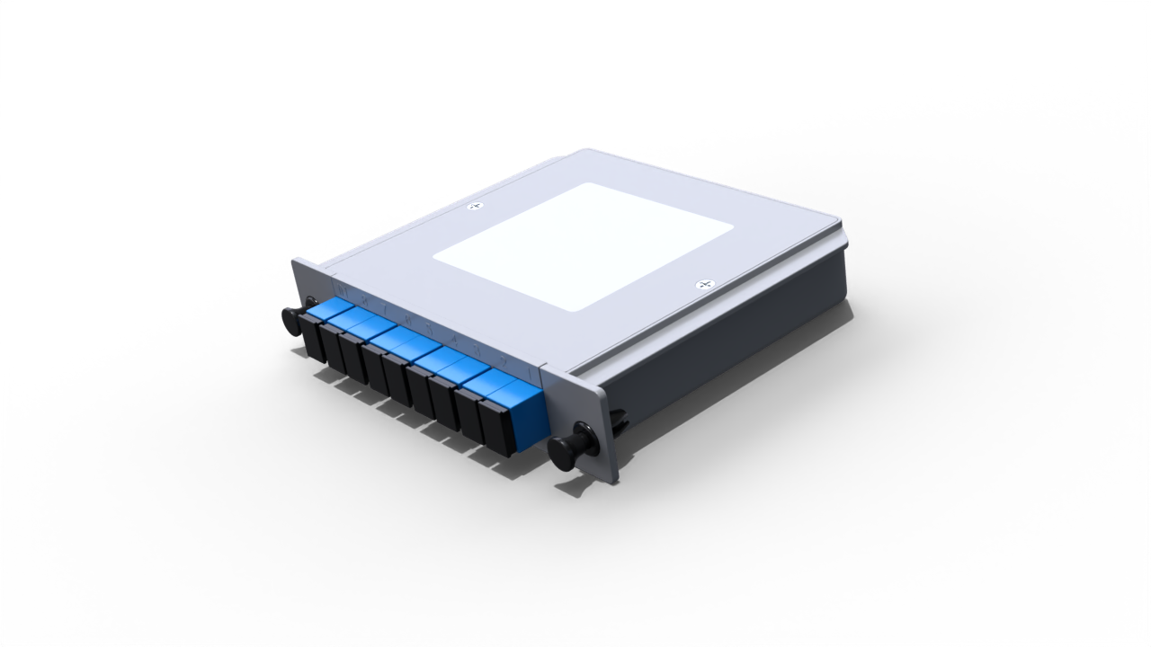 Модульный оптический делитель PLC 1x8 с коннектором SC/UPC