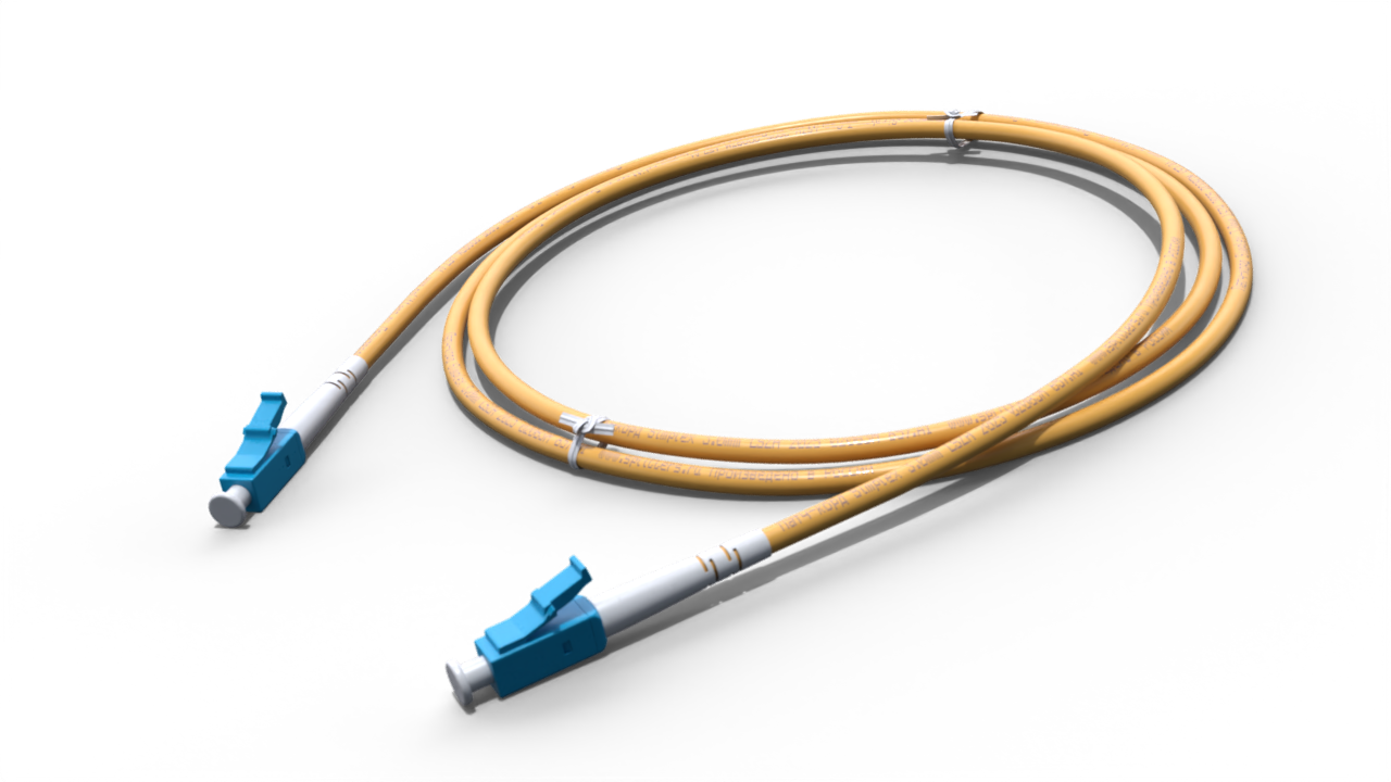 Патч-корд оптический simplex 3.0мм LC/UPC-LC/UPC - 0.5м