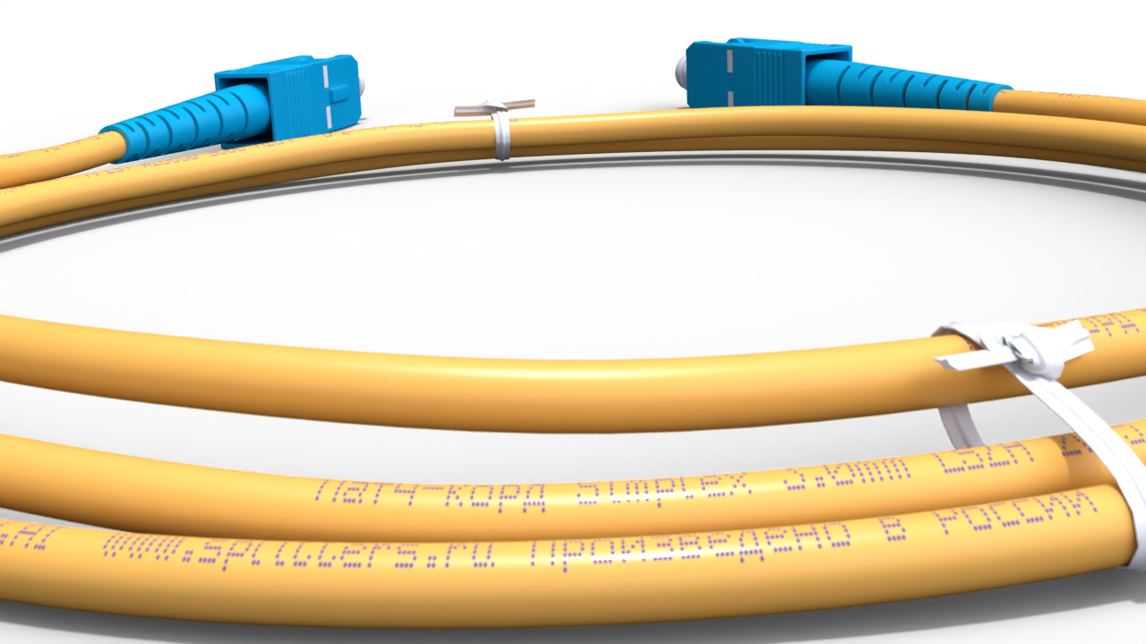Патч-корд оптический simplex 3.0мм SC/UPC-SC/UPC - 0.5м