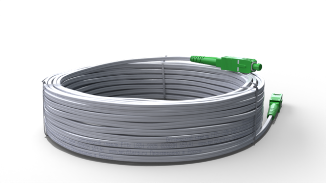 Оптический патч-корд FTTh SC/APC-SC/APC с выносным элементом FRP - 10 метров