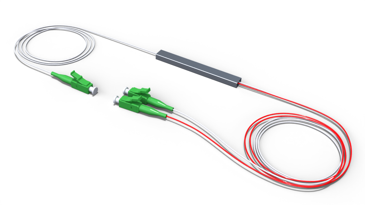 Оптический делитель PLC 1/99 без корпуса с коннектором LC/APC
