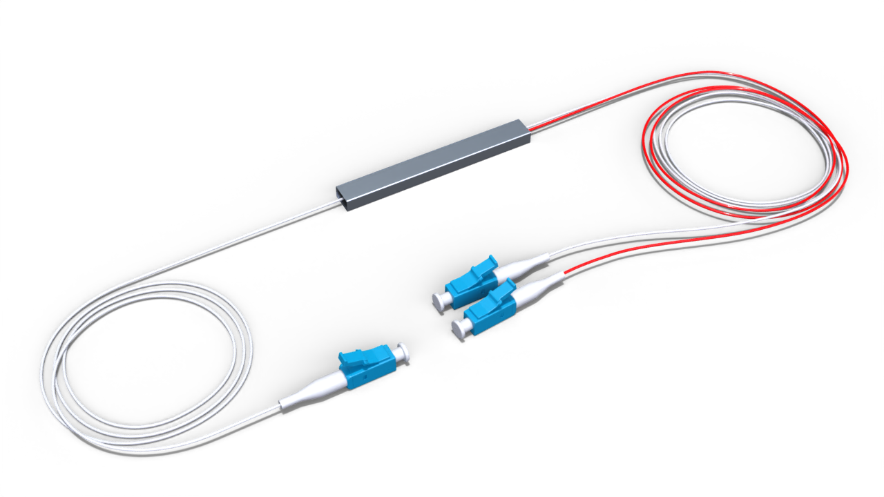 Оптический делитель PLC 1/99 без корпуса с коннектором LC/UPC