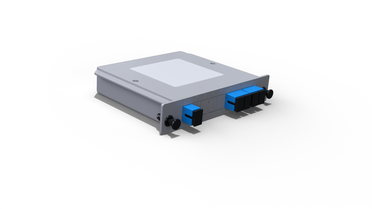 Модульный оптический делитель PLC 1x4 с коннектором SC/UPC