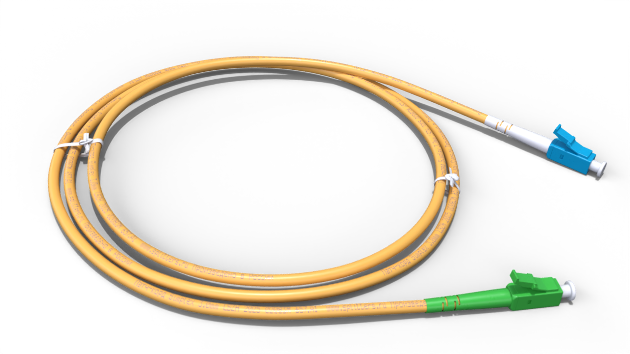 Патч-корд оптический simplex 3.0мм LC/APC-LC/UPC - 0.5м