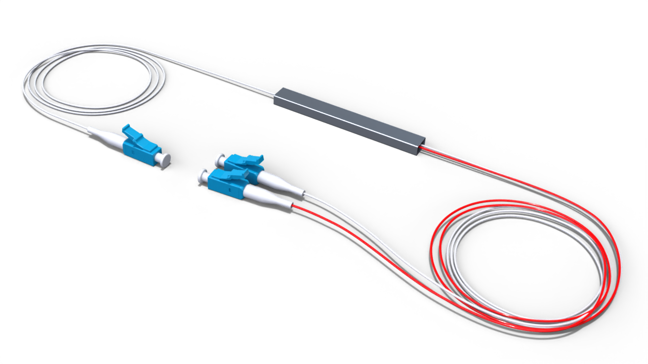 Оптический делитель PLC 1/99 без корпуса с коннектором LC/UPC
