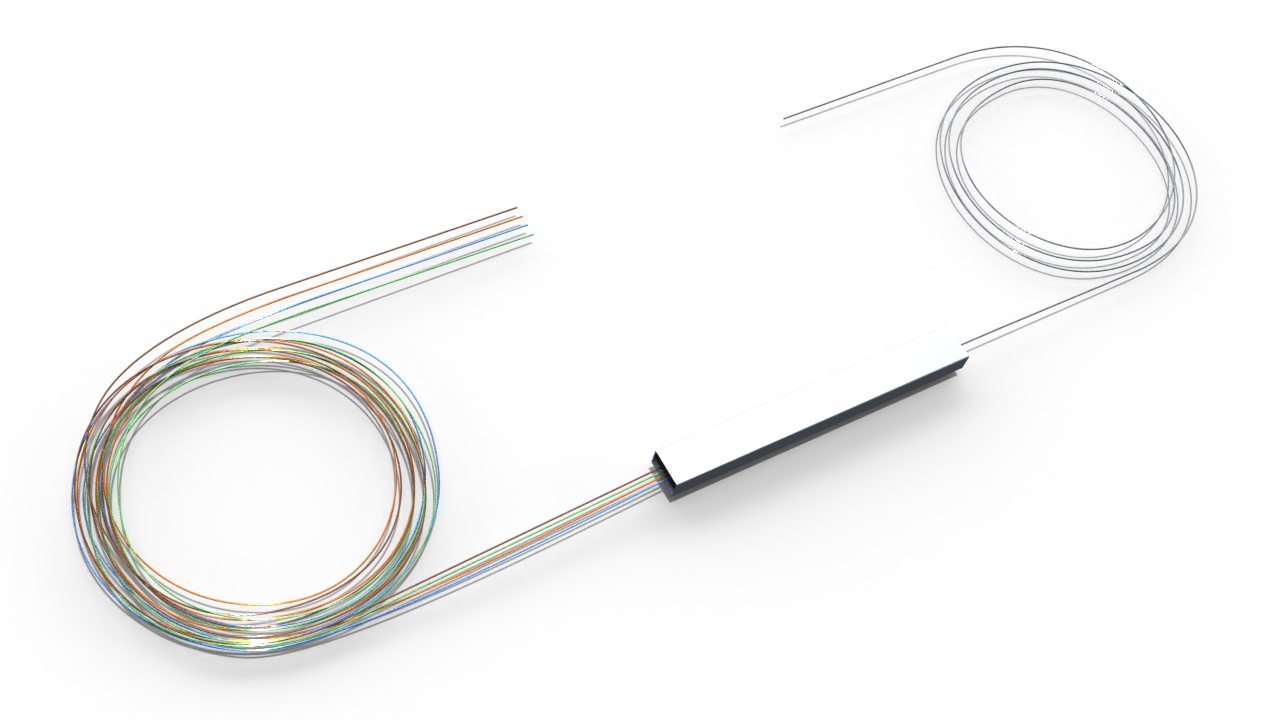 Оптический делитель PLC 1x4 без оболочки 250um