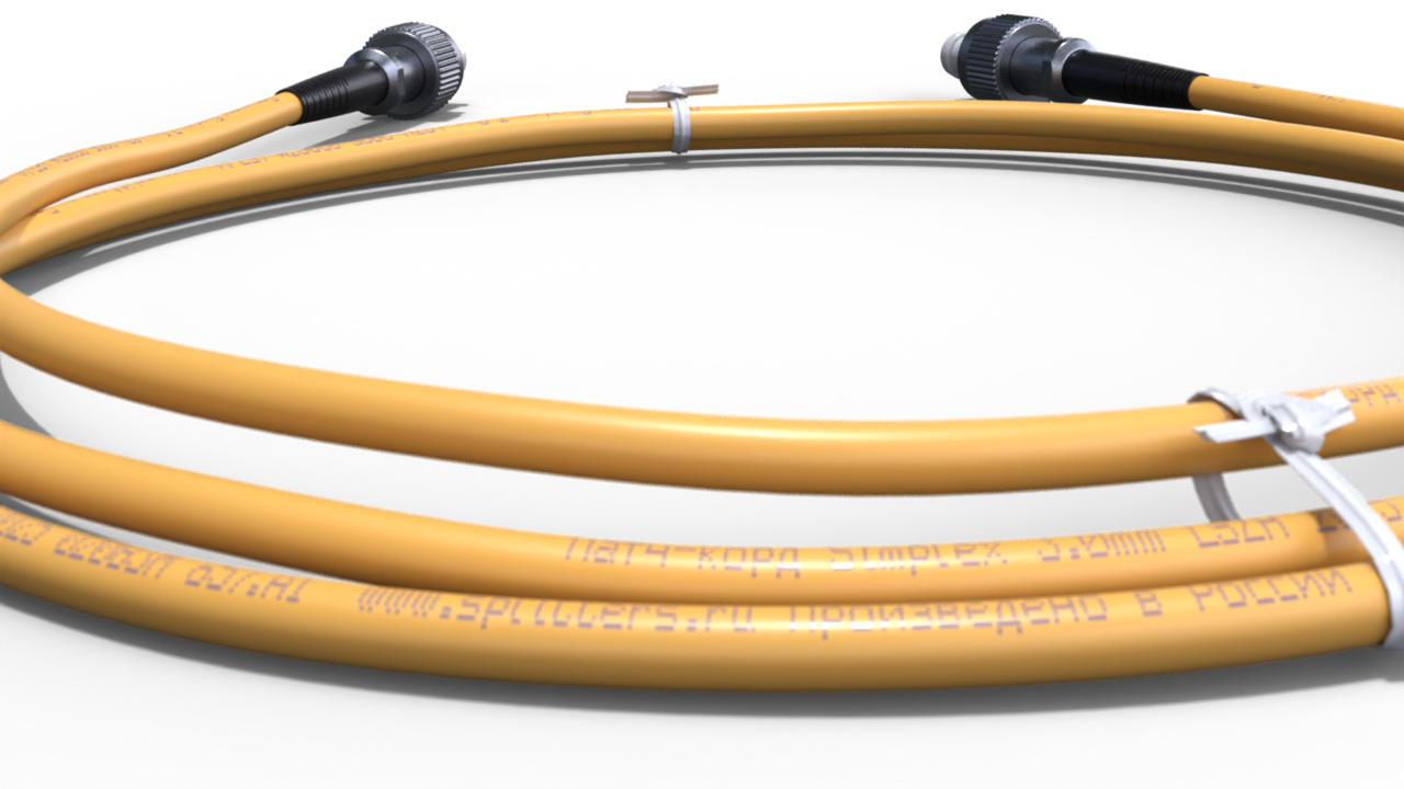 Патч-корд оптический simplex 3.0мм FC/UPC-FC/UPC - 0.5м