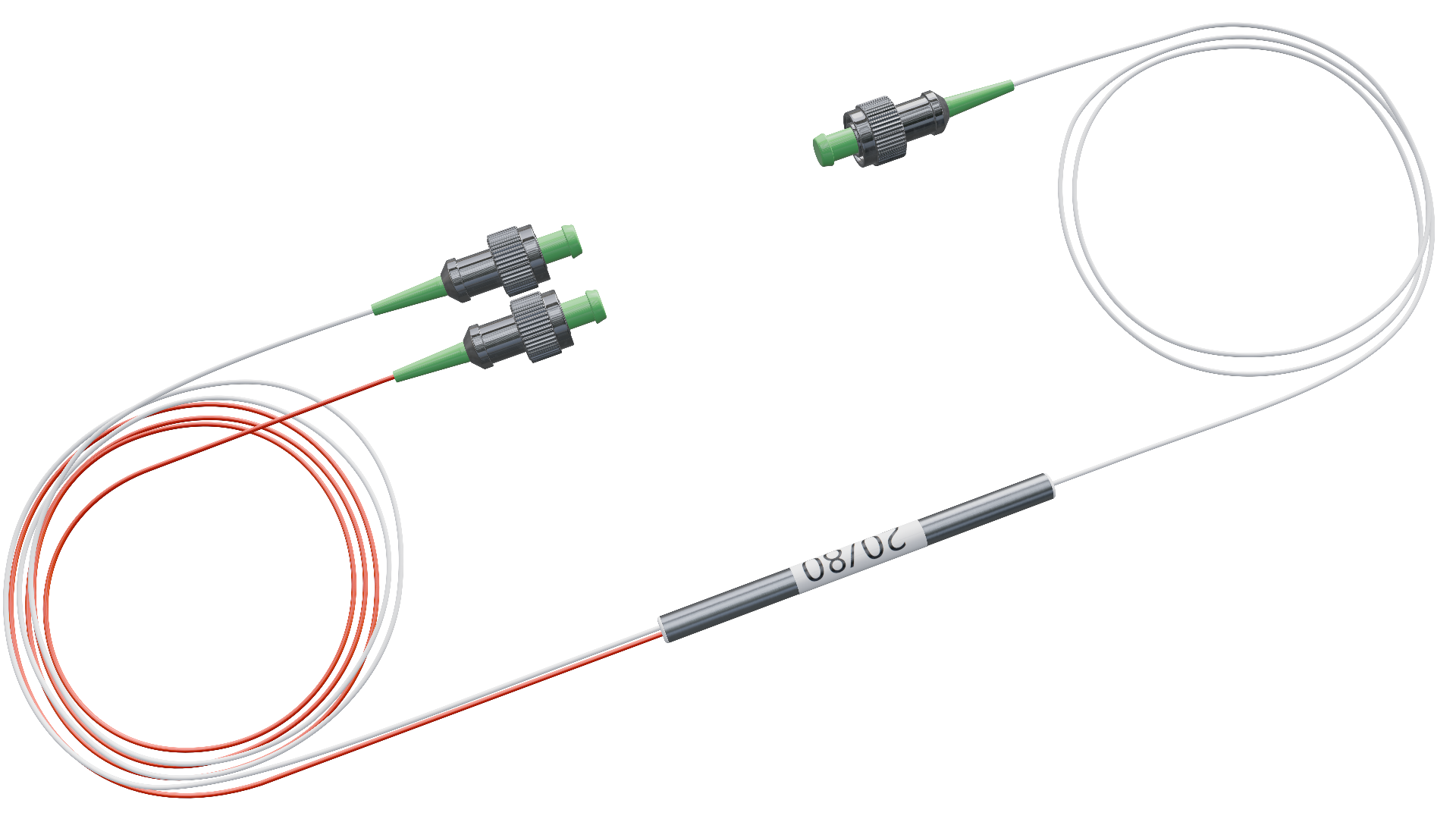 Оптический делитель FBT 20/80 с FC/APC