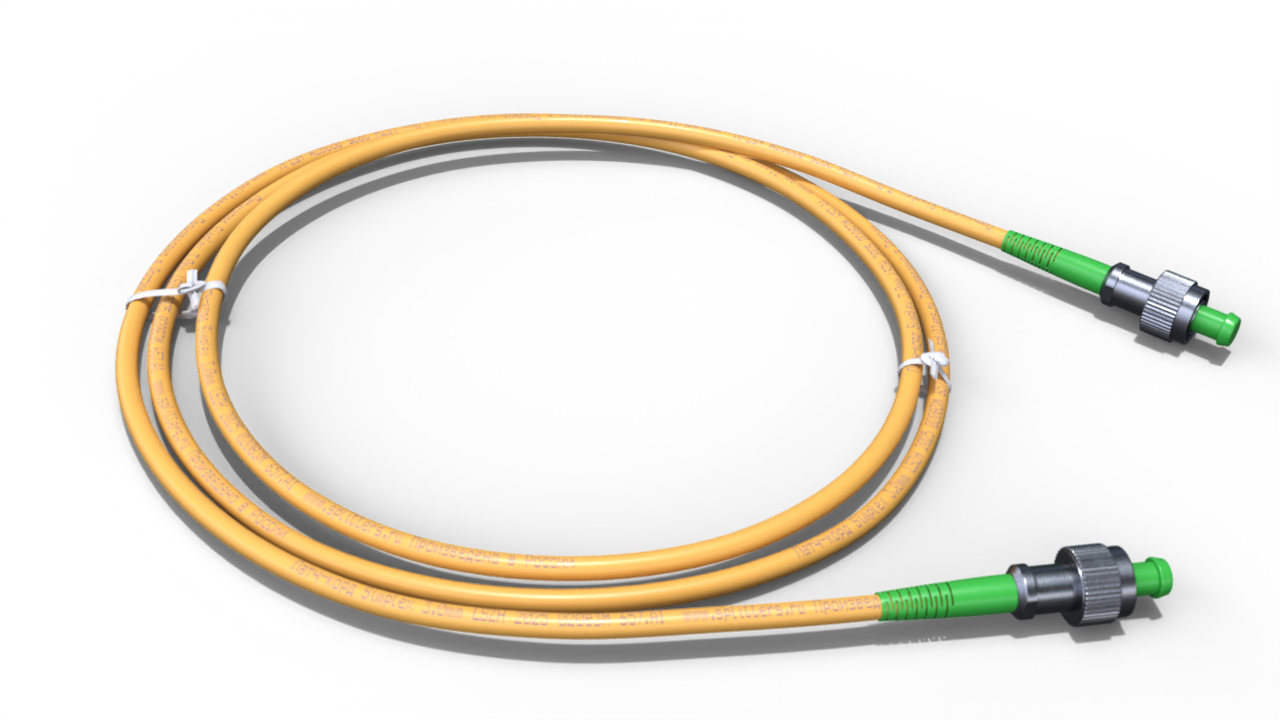 Патч-корд оптический simplex 3.0мм FC/APC-FC/APC - 0.5м