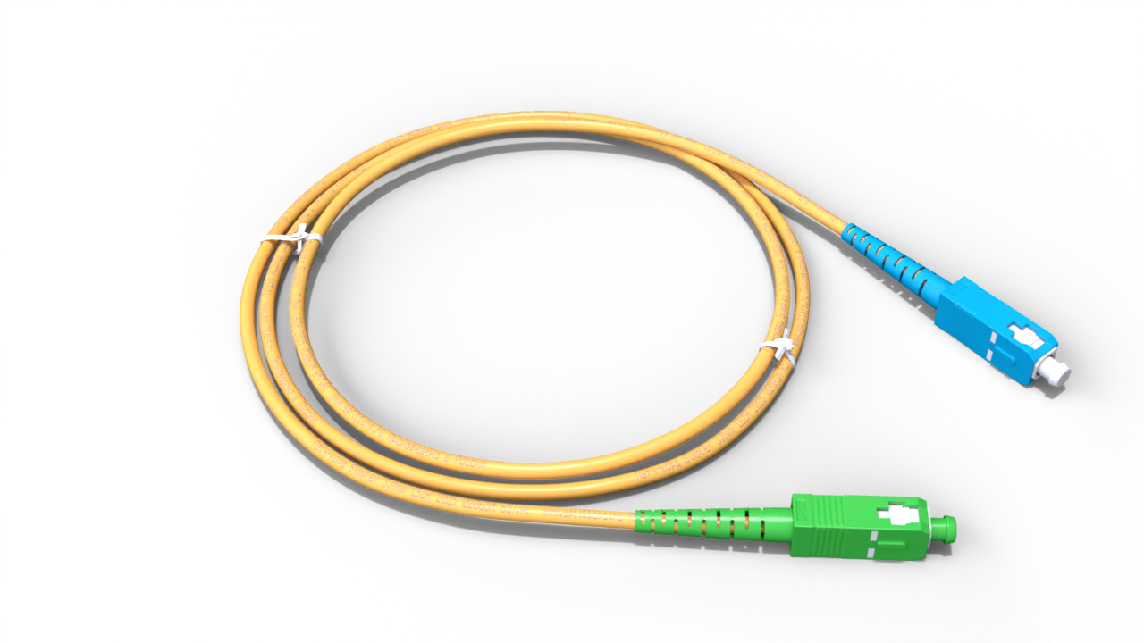 Патч-корд оптический simplex 3.0мм SC/APC-SC/UPC - 0.5м