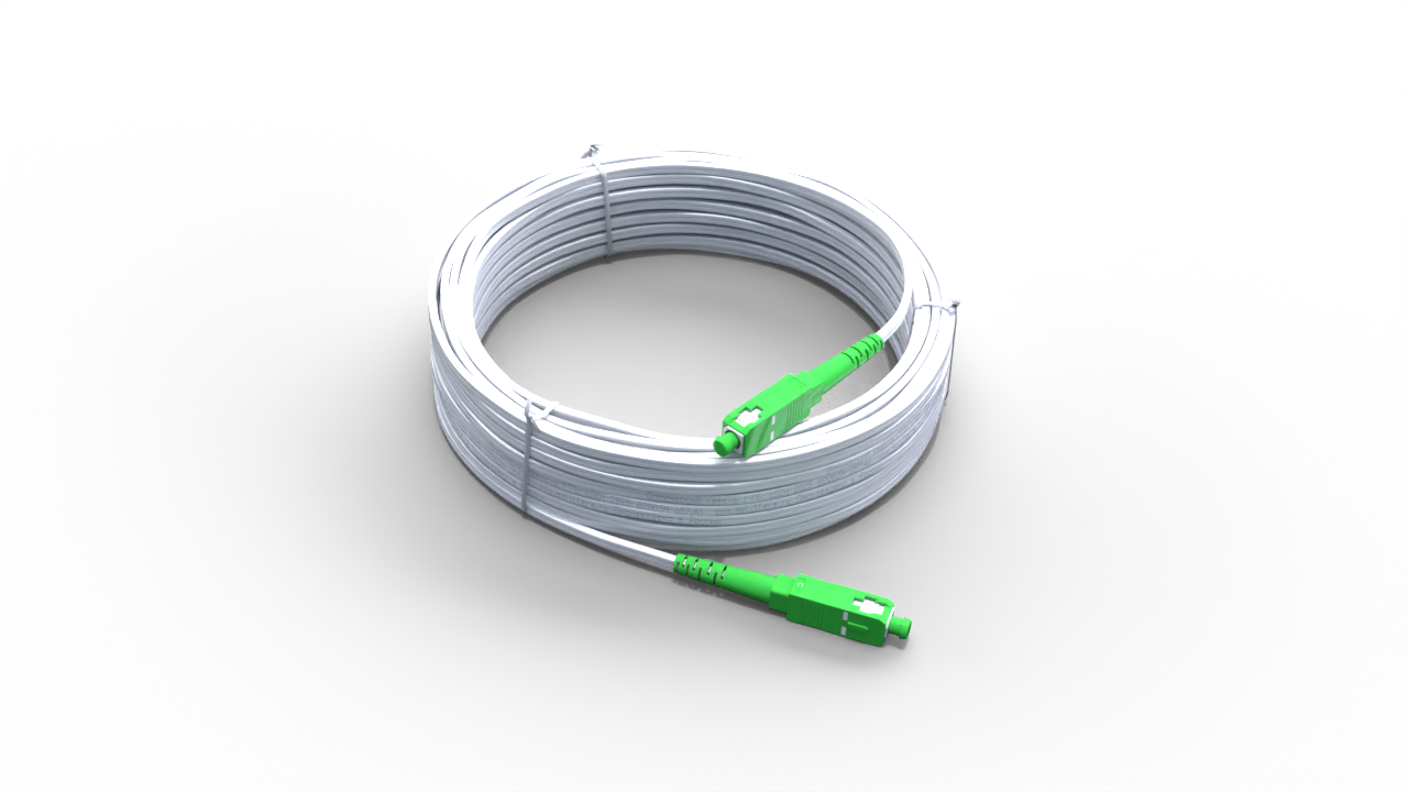 Оптический патч-корд FTTh SC/APC-SC/APC без выносного элементом, FRP - 1 метр