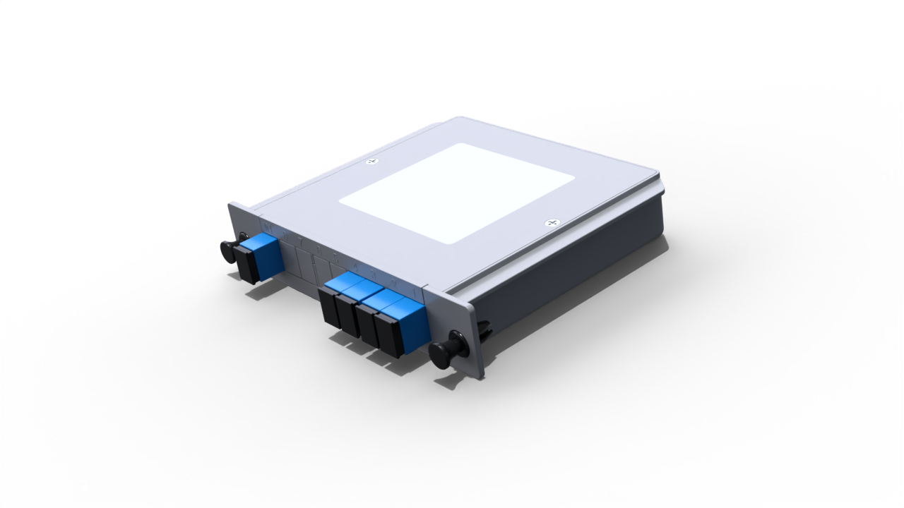 Модульный оптический делитель PLC 1x4 с коннектором SC/UPC