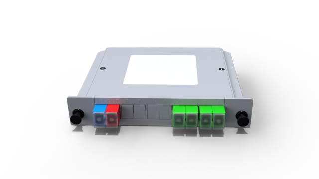 Модульный оптический делитель PLC 10G PON 1x5 (95:5-4) с коннектором SC/APC