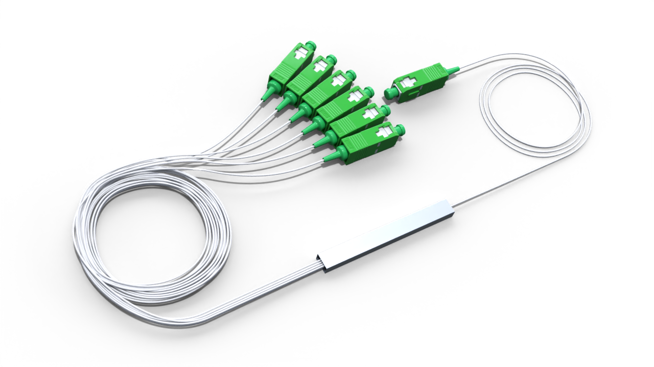 Оптический делитель PLC 1x6 с коннектором SC/APC