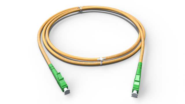 Патч-корд оптический simplex 3.0мм LC/APC-LC/APC - 0.5м