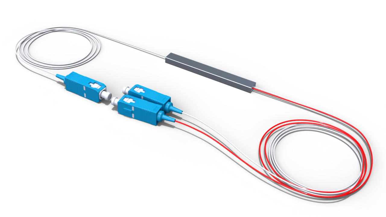 Оптический делитель PLC 1/99 без корпуса с коннектором SC/UPC