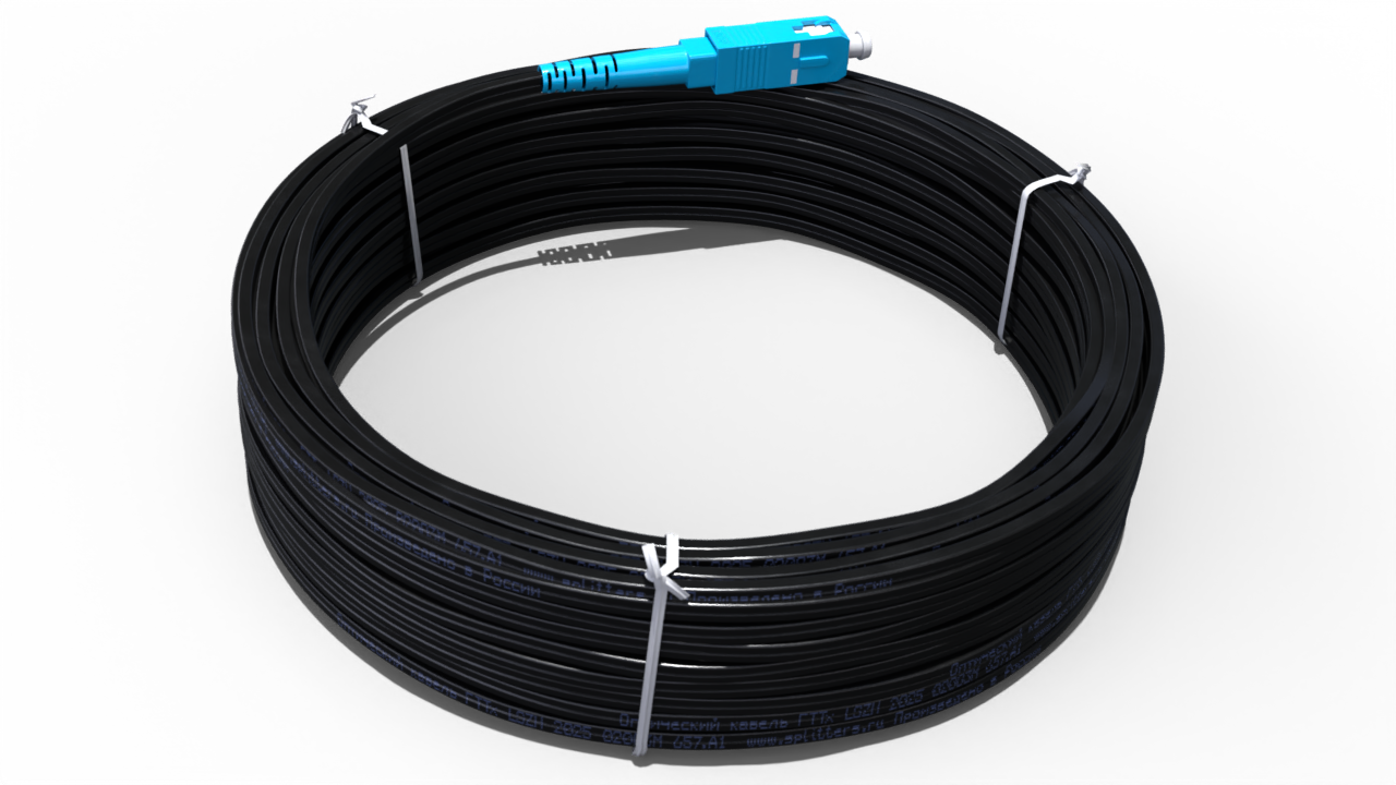Оптический патч-корд FTTh SC/UPC-SC/UPC без выносного элемента, Металл - 1 метр