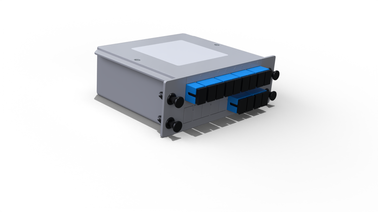 Модульный оптический делитель PLC 1x12 с коннектором SC/UPC