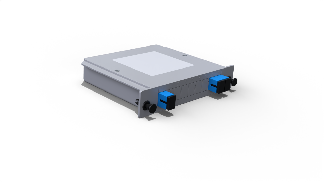 Модульный оптический делитель PLC 1x2 с коннектором SC/UPC