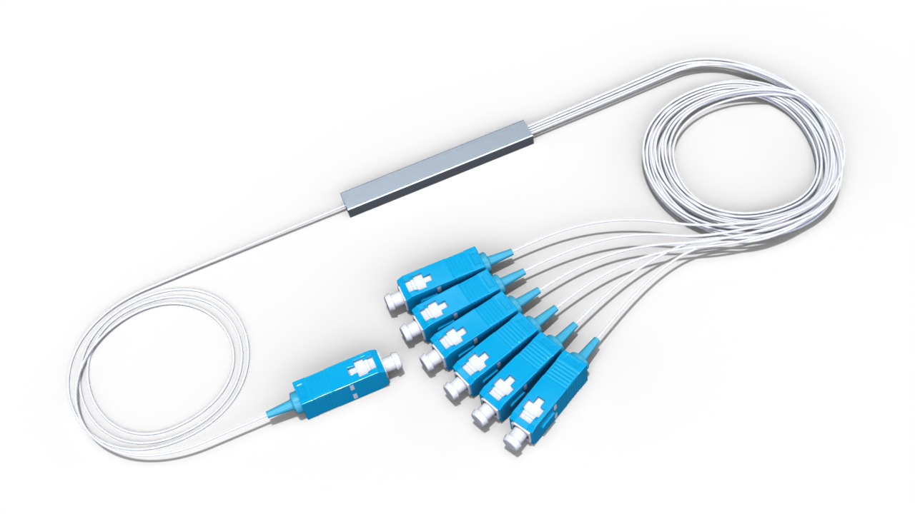 Оптический делитель PLC 1x6 с коннектором SC/UPC
