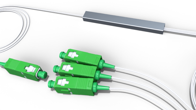Оптический делитель PLC 1x3 с коннектором SC/APC