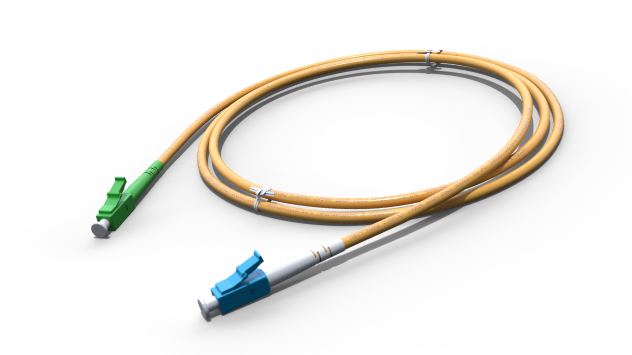 Патч-корд оптический simplex 3.0мм LC/APC-LC/UPC - 0.5м