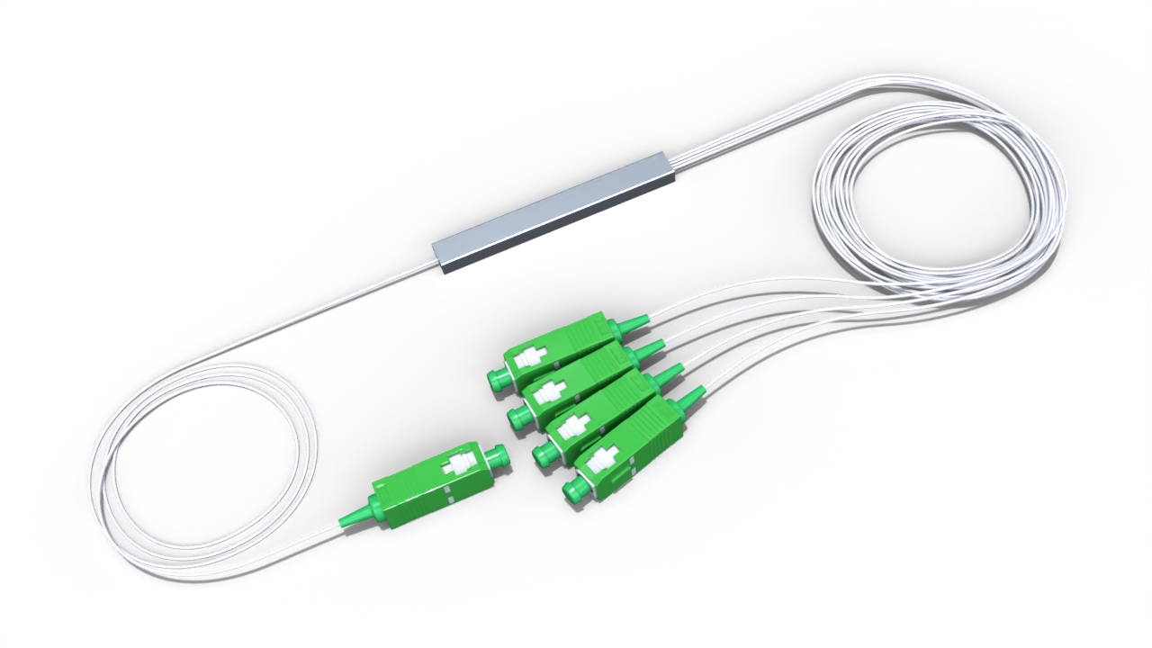 Оптический делитель PLC 1x4 с коннектором SC/APC