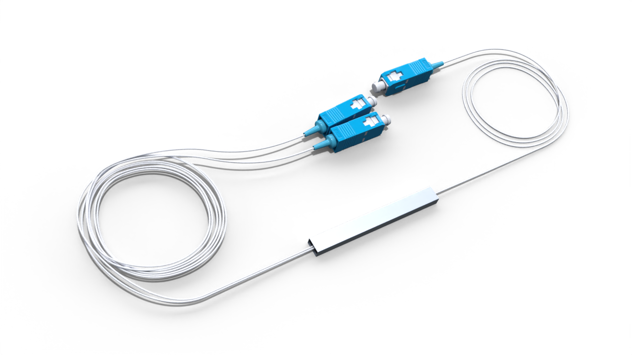 Оптический делитель PLC 1x2 с коннектором SC/UPC