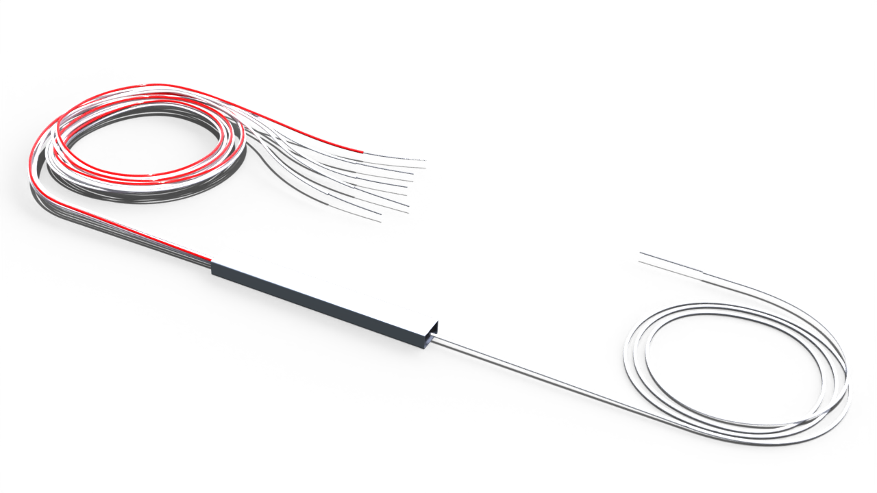 Комбинированный оптический делитель PLC 10G PON 1x5 (95:5-4) с 0.9 мм