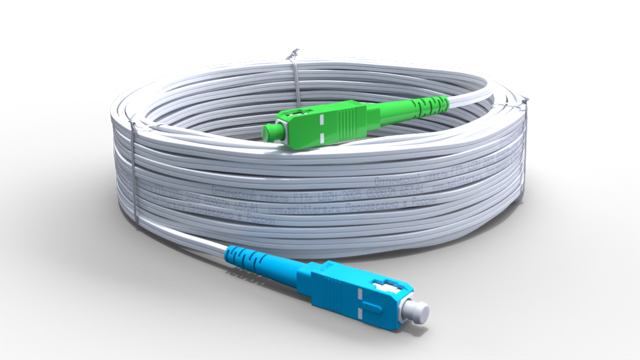 Оптический патч-корд FTTh SC/APC-SC/UPC без выносного элементом, FRP - 1 метр