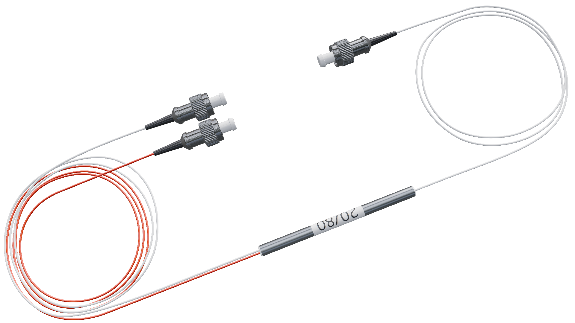 Оптический делитель FBT 20/80 с FC/UPC