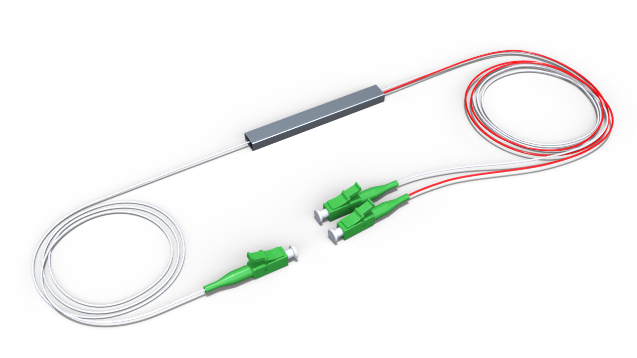 Оптический делитель PLC 1/99 без корпуса с коннектором LC/APC