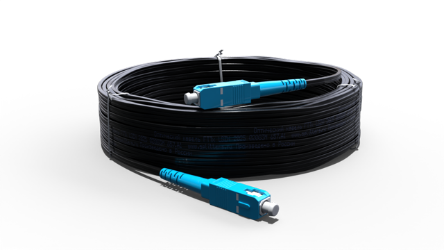 Оптический патч-корд FTTh SC/UPC-SC/UPC без выносного элемента, Металл - 1 метр