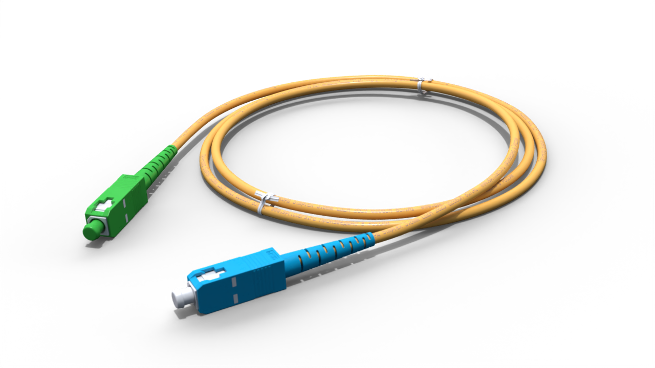 Патч-корд оптический simplex 3.0мм SC/APC-SC/UPC - 0.5м