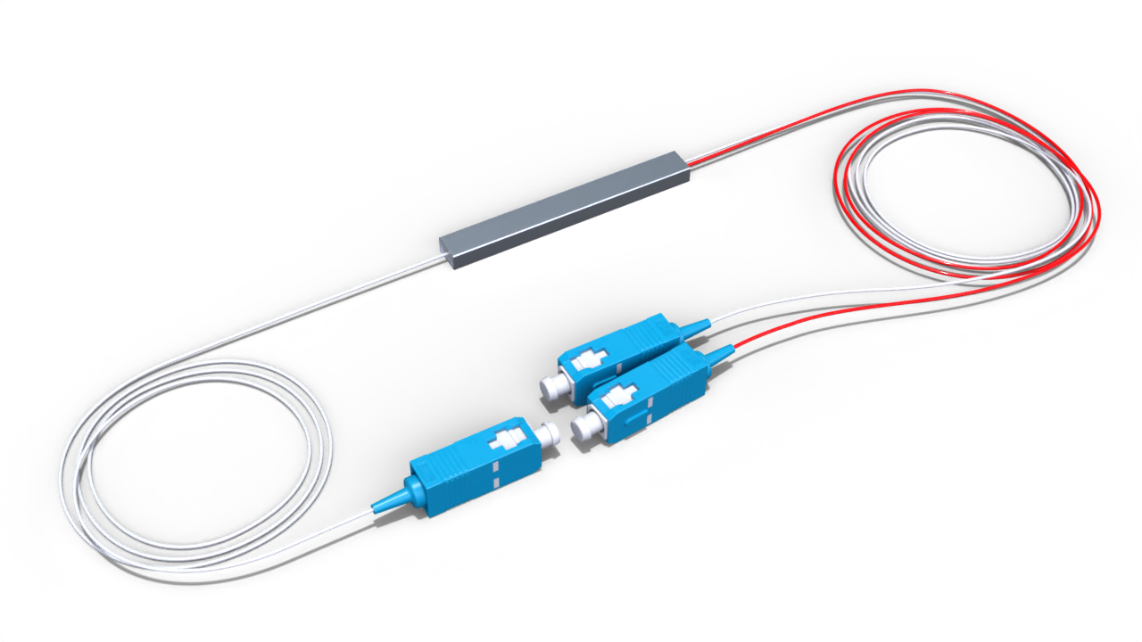 Оптический делитель PLC 1/99 без корпуса с коннектором SC/UPC