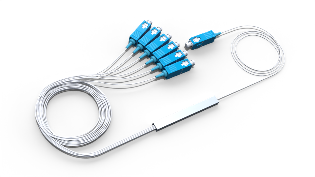 Оптический делитель PLC 1x6 с коннектором SC/UPC