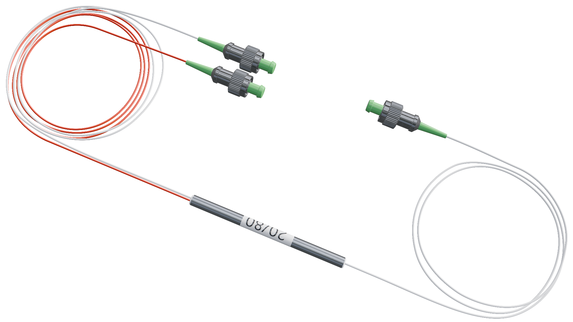 Оптический делитель FBT 20/80 с FC/APC