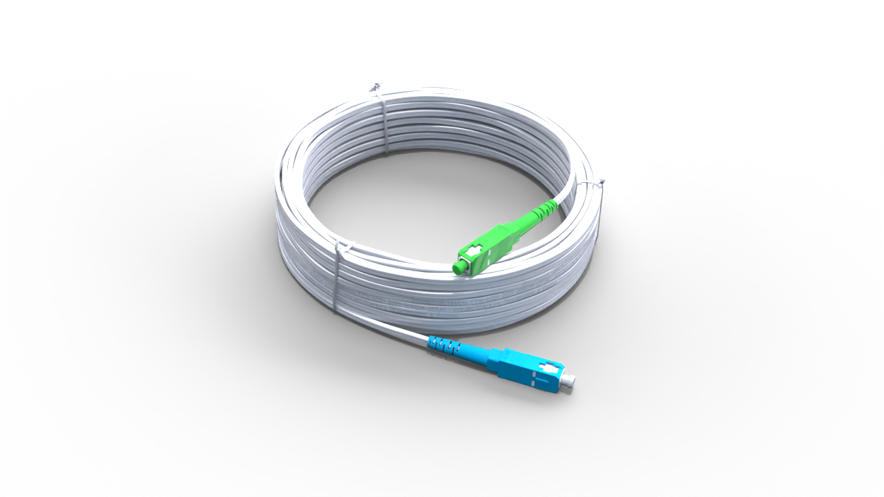 Оптический патч-корд FTTh SC/APC-SC/UPC без выносного элементом, FRP - 1 метр