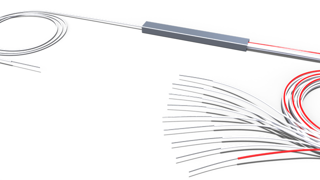 Комбинированный оптический делитель PLC 10G PON 1x9 (15:85-8) с 0.9 мм