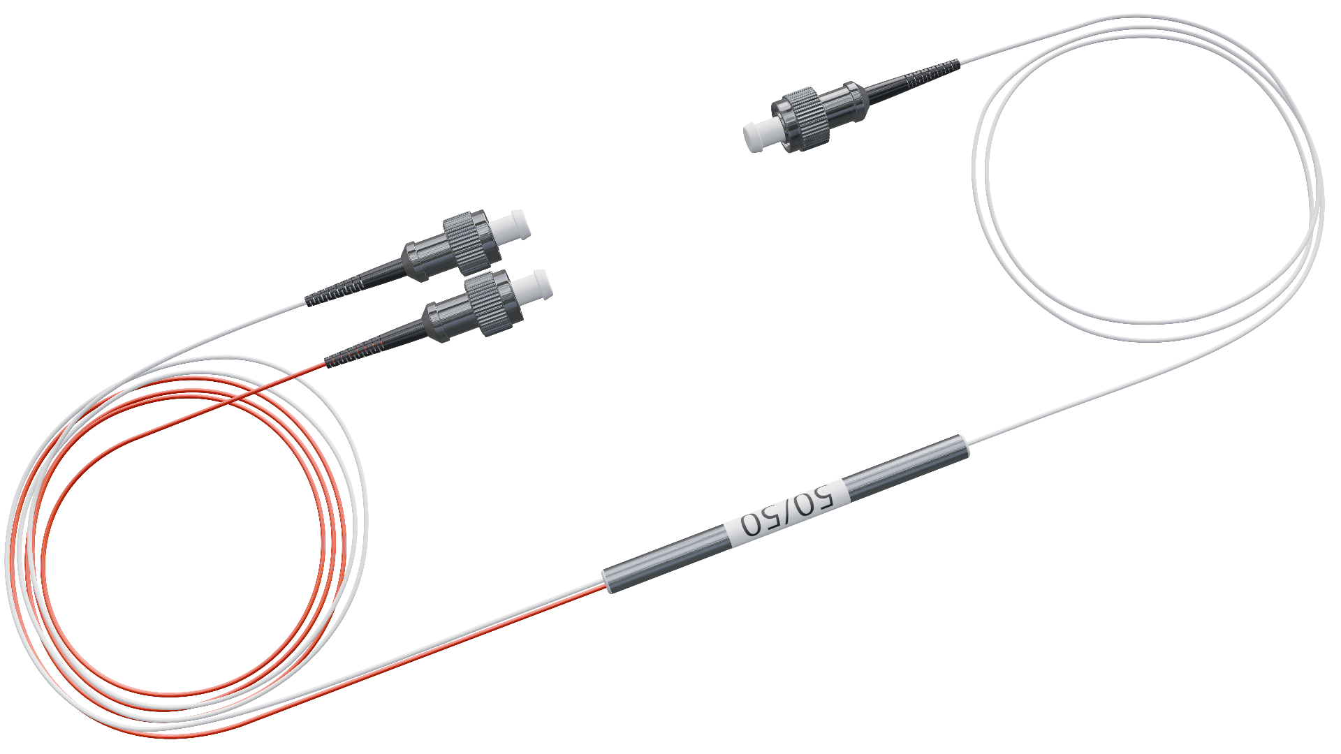 Оптический делитель FBT 50/50 с FC/UPC