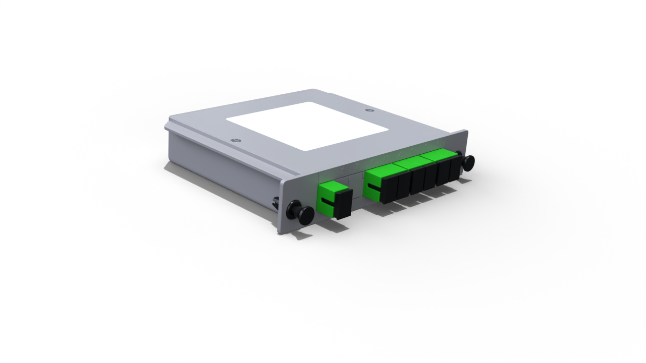 Модульный оптический делитель PLC 1x6 с коннектором SC/APC