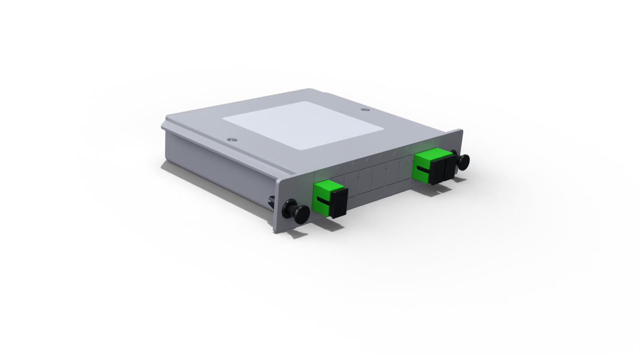Модульный оптический делитель PLC 1x2 с коннектором SC/APC