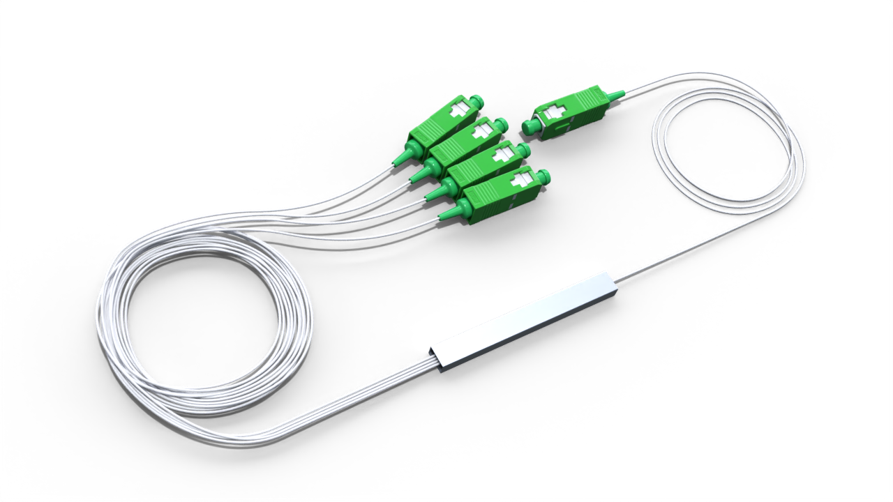 Оптический делитель PLC 1x4 с коннектором SC/APC