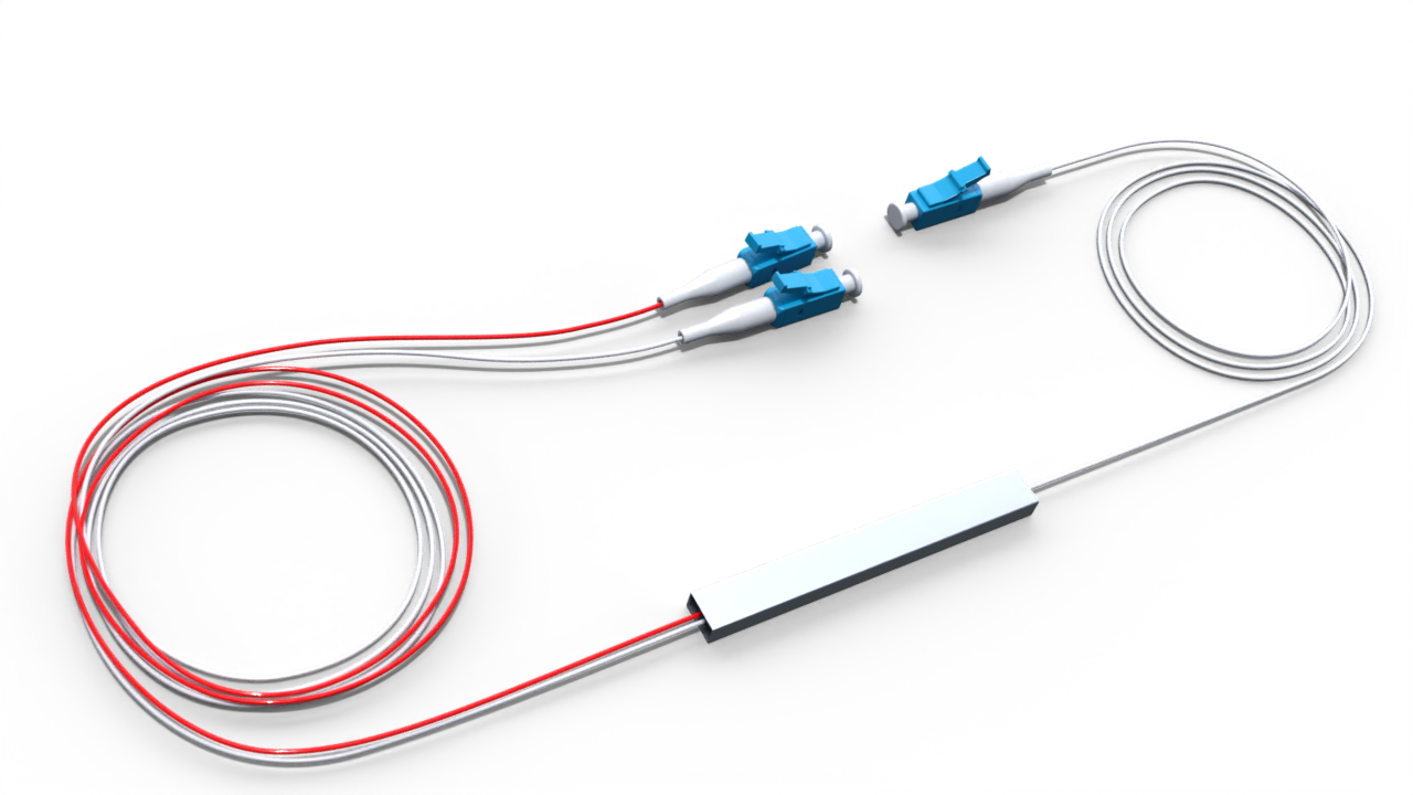 Оптический делитель PLC 30/70 без корпуса с коннектором LC/UPC