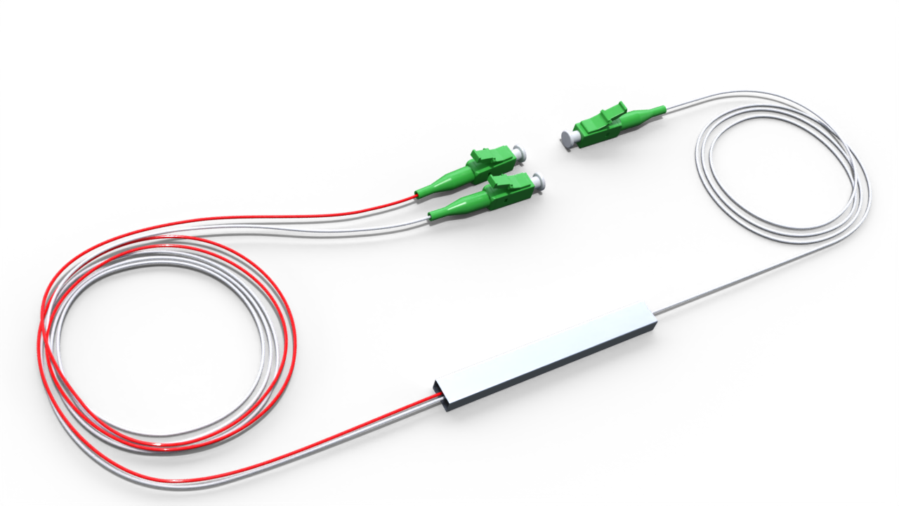 Оптический делитель PLC 10/90 без корпуса с коннектором LC/APC