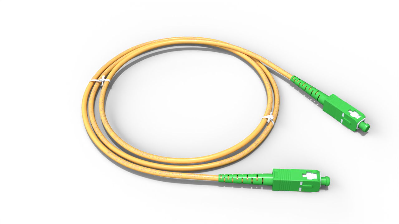 Патч-корд оптический simplex 3.0мм SC/APC-SC/APC - 0.5м