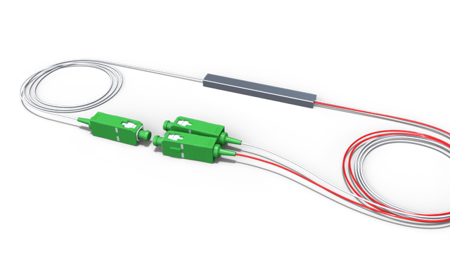 Оптические делители дробные PLC 1х2 10G PON (XGS-PON) без корпуса с коннектором SC/APC