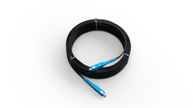 Оптический патч-корд FTTh SC/APC-SC/APC с выносным элементом FRP - 15 метров