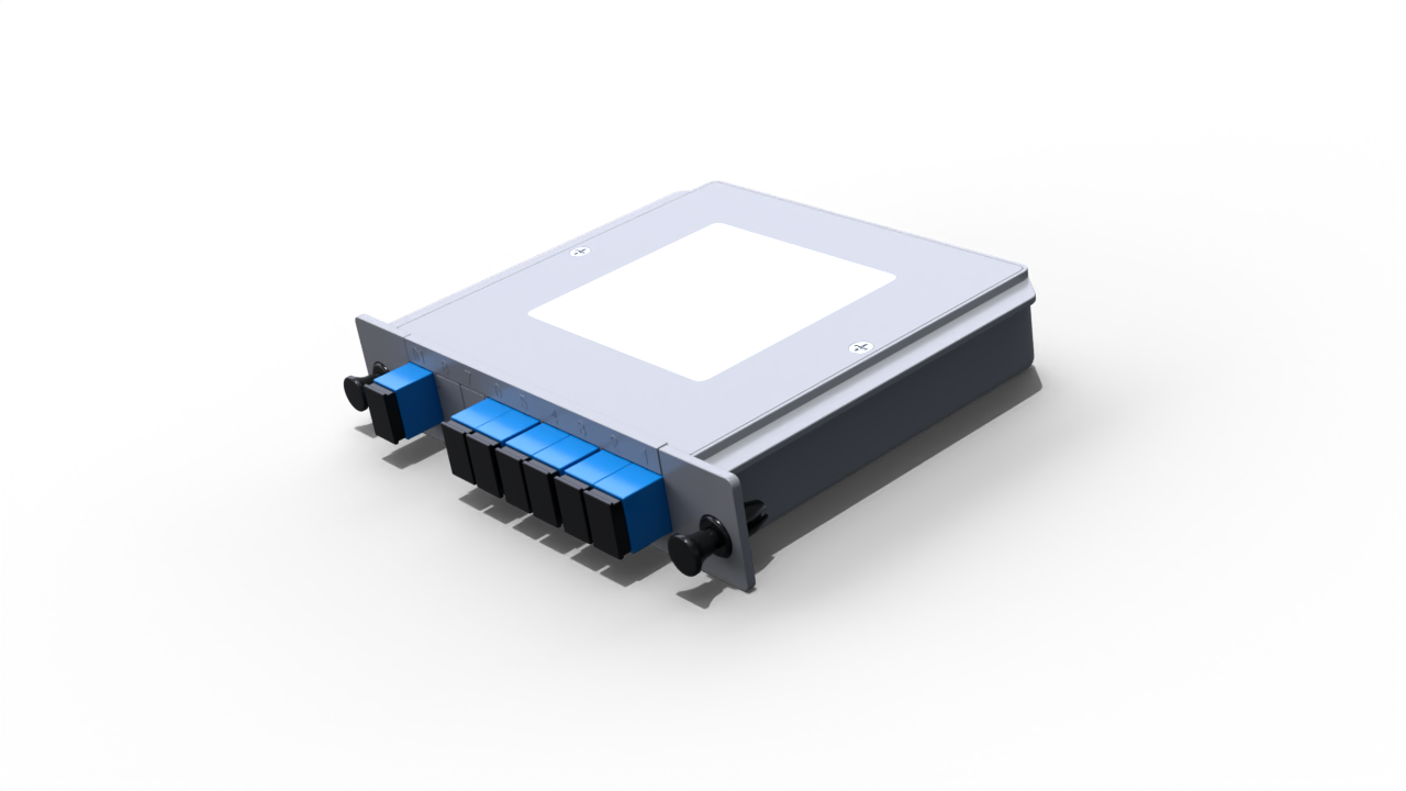 Модульный оптический делитель PLC 1x6 с коннектором SC/UPC