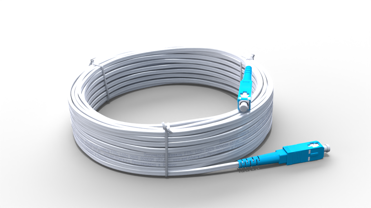 Оптический патч-корд FTTh SC/UPC-SC/UPC без выносного элементом, FRP - 1 метр